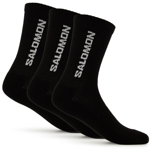 Salomon - Everyday Crew 3-Pack - Multifunktionssocken Gr 36-38;45-47 schwarz;weiß/grau von Salomon