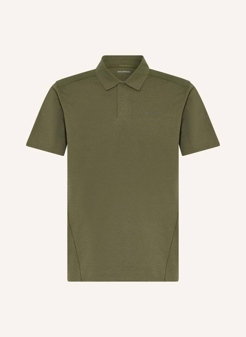 Salomon Funktions-Poloshirt Trackline gruen von Salomon