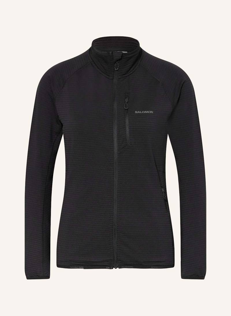 Salomon Midlayer-Jacke Essential Lightwarm schwarz von Salomon