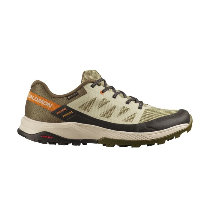 Salomon Outrise Low GTX Outdoor- und Wanderschuh für Herren, olive, 41 von Salomon