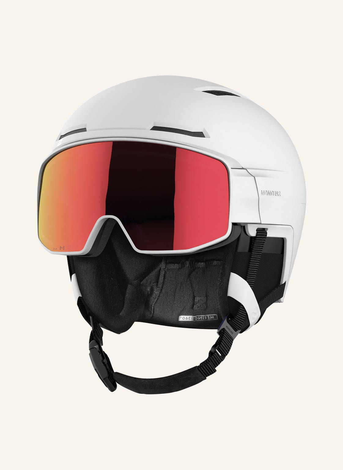 Salomon Skihelm Driver Prime Sigma Photo Mips Mit Visier weiss von Salomon