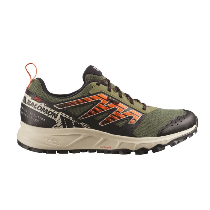 Salomon Wander Low GTX Trailrunning-Schuh für Herren olive, 41 von Salomon