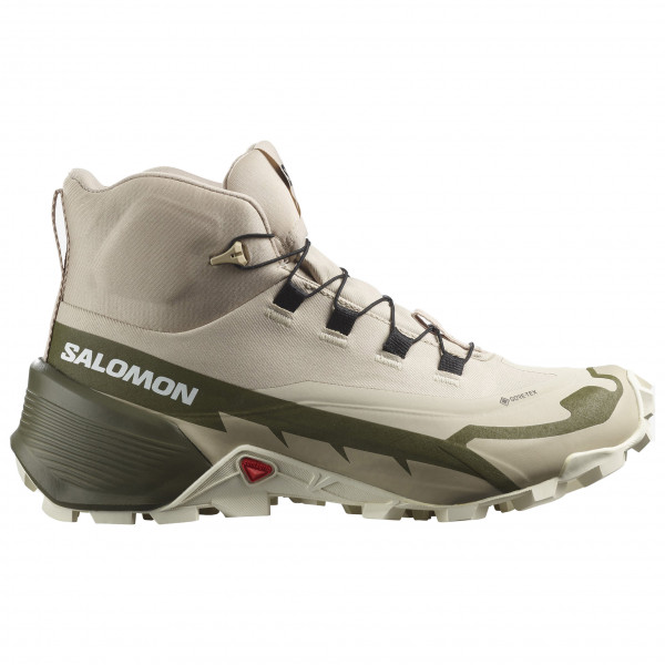 Salomon - Women's Cross Hike 2 Mid Gore-Tex - Wanderschuhe Gr 7,5 - Regular oliv/beige von Salomon