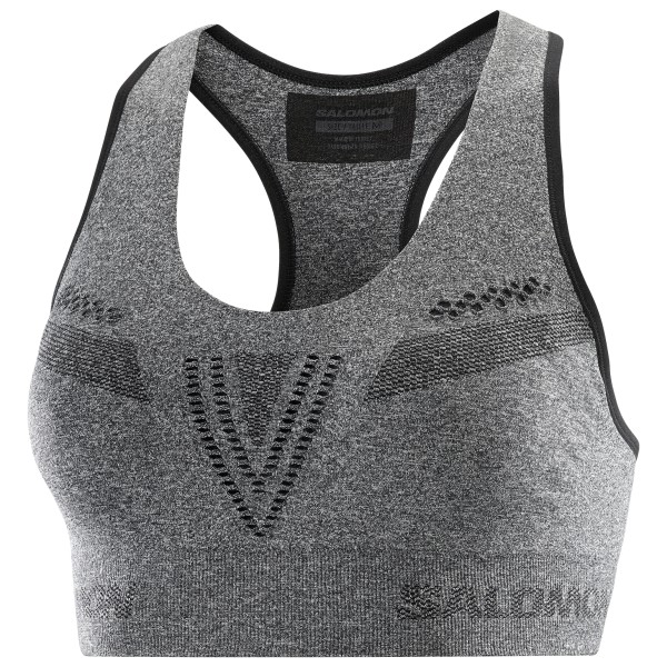 Salomon - Women's Essential Move On Seamless Bra - Sport-BH Gr XL grau von Salomon