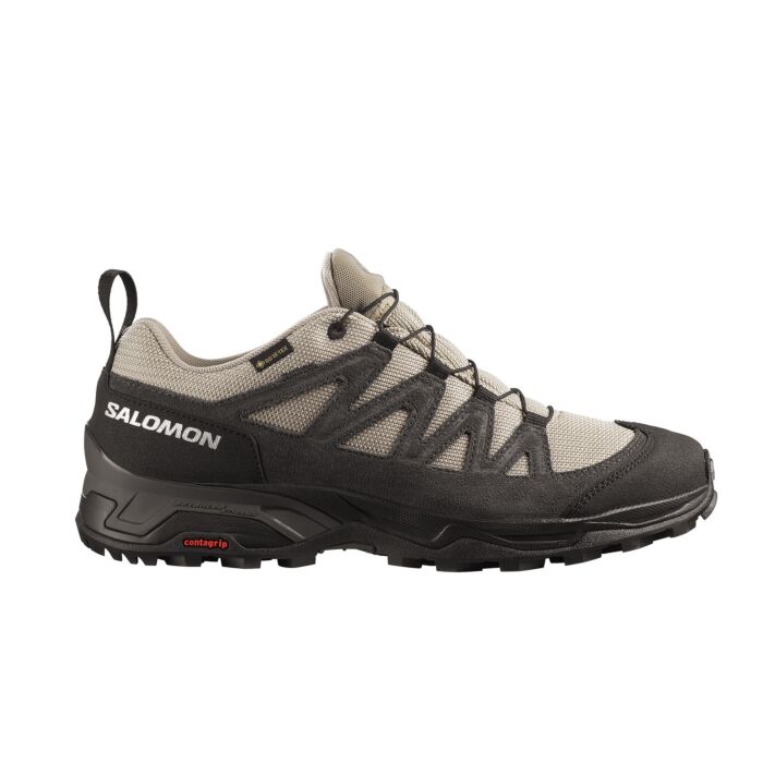 Salomon X Ward Leather GTX Outdoor- und Wanderschuh für Herren khaki, 44 von Salomon