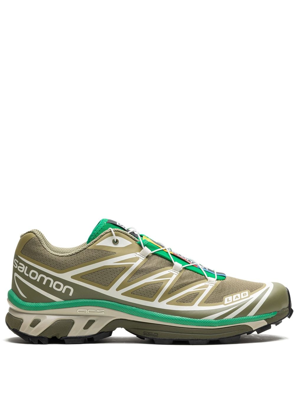 Salomon XT-6 panelled sneakers - Green von Salomon