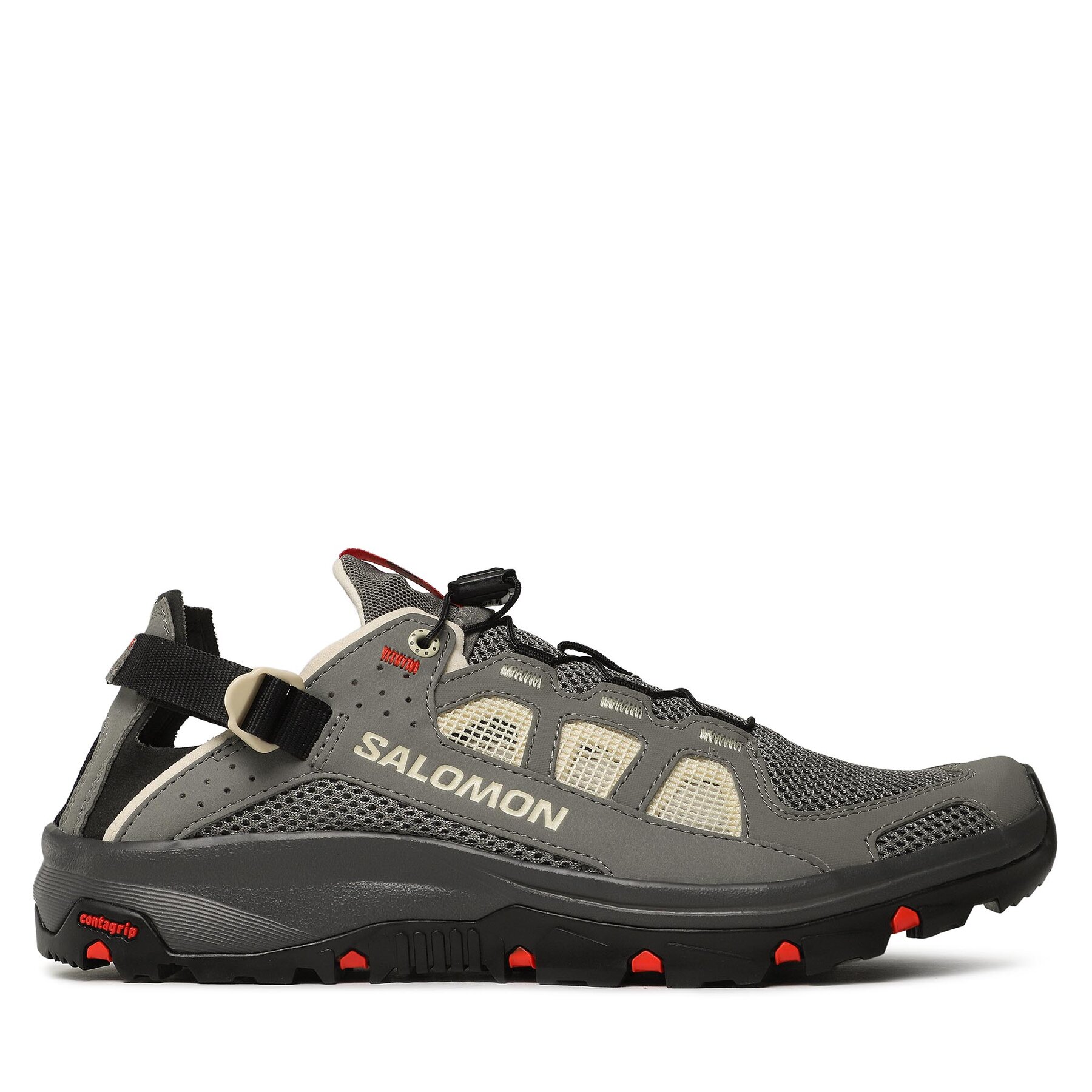 Schuhe Salomon Techamphibian 5 L47114900 Pewter/Moth/Fiery Red von Salomon