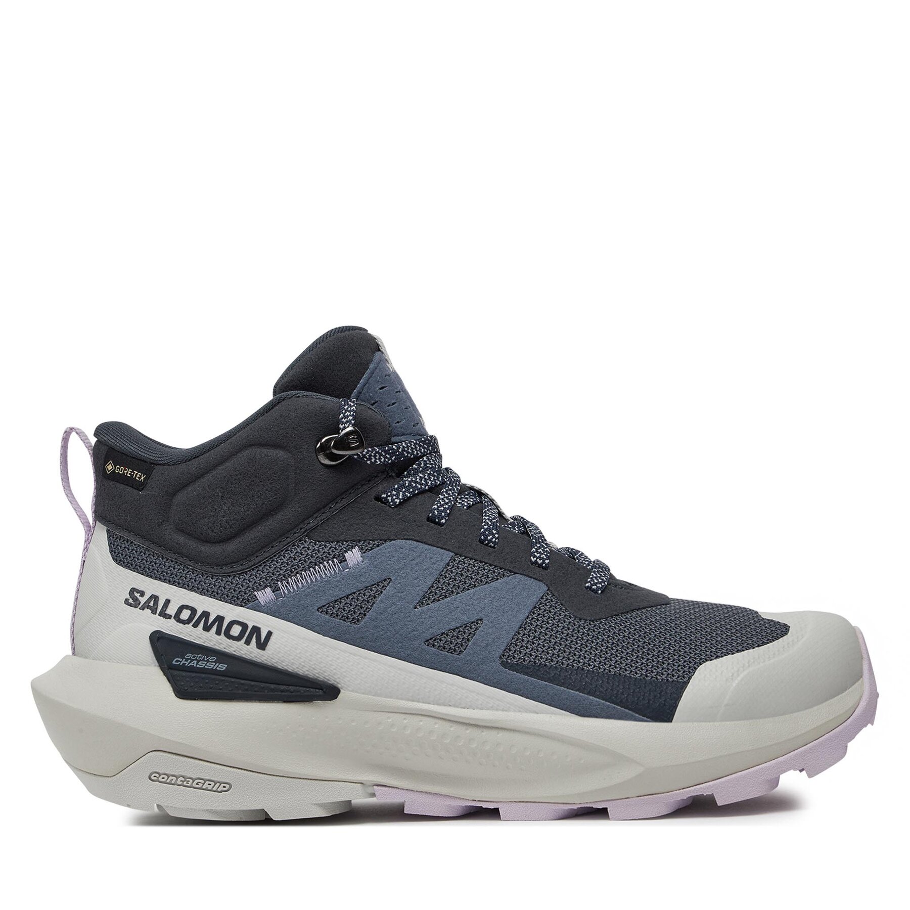 Trekkingschuhe Salomon Elixir Activ Mid Gore-Tex L47457400 India Ink / Glacier Gray / Orchid Petal von Salomon