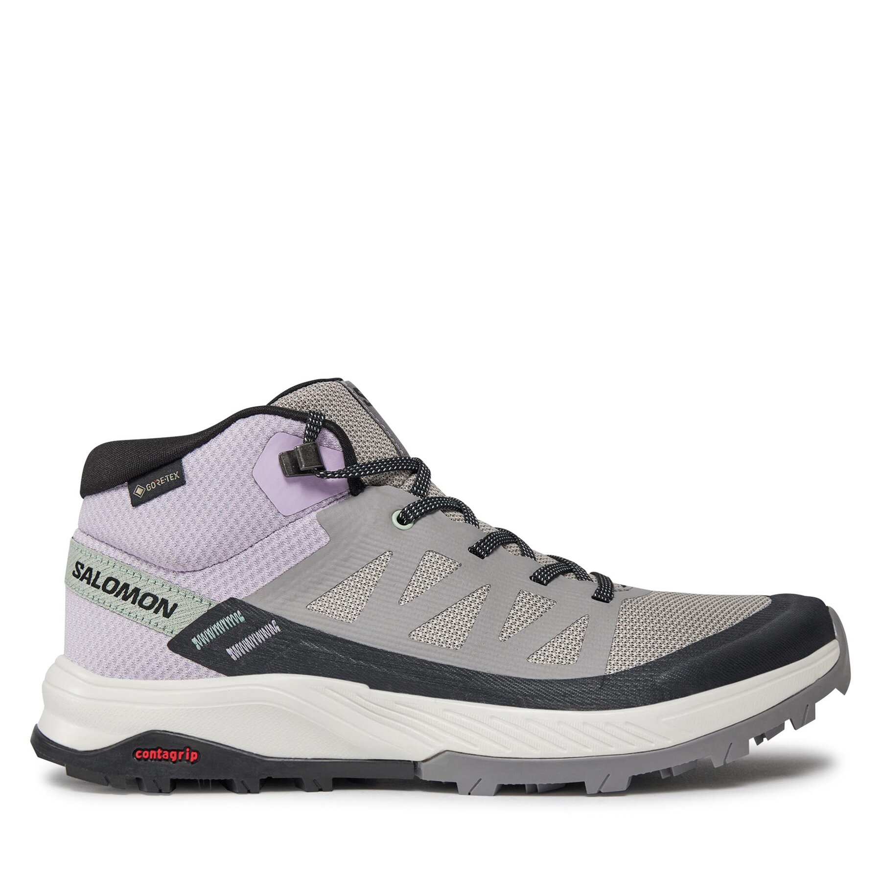 Trekkingschuhe Salomon Outrise Mid GORE-TEX L47160600 Gull/Orchid Bloom/Black von Salomon