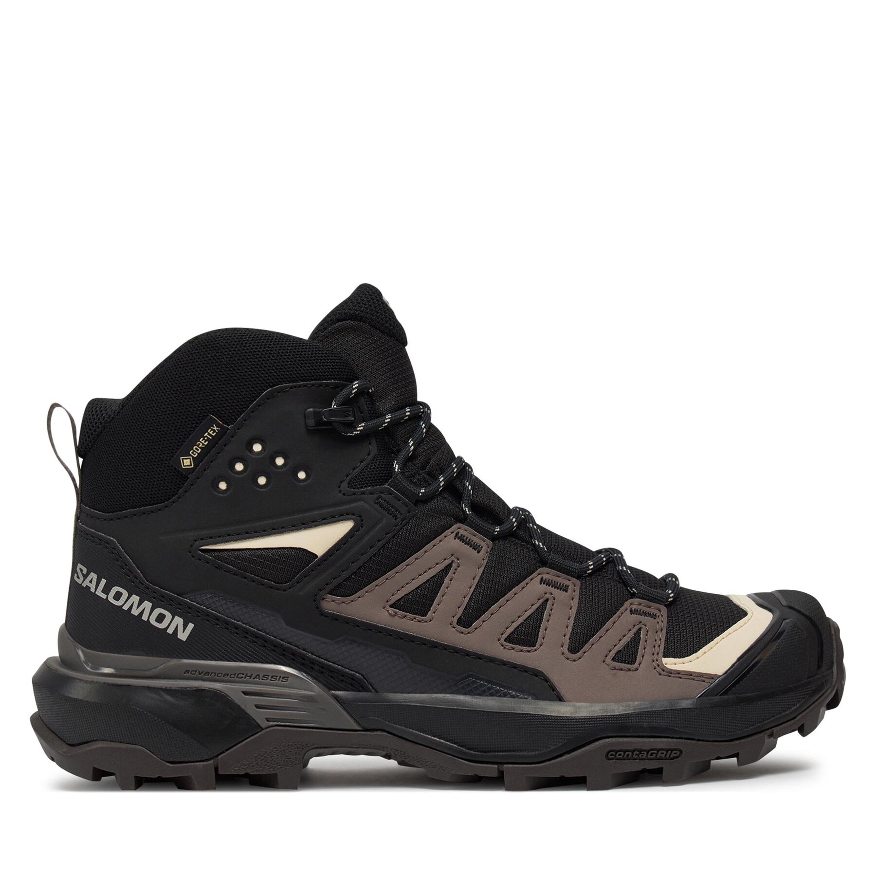 Trekkingschuhe Salomon X Ultra 360 Mid Gore-Tex L47448600 Black / Plum Kitten / Shale von Salomon