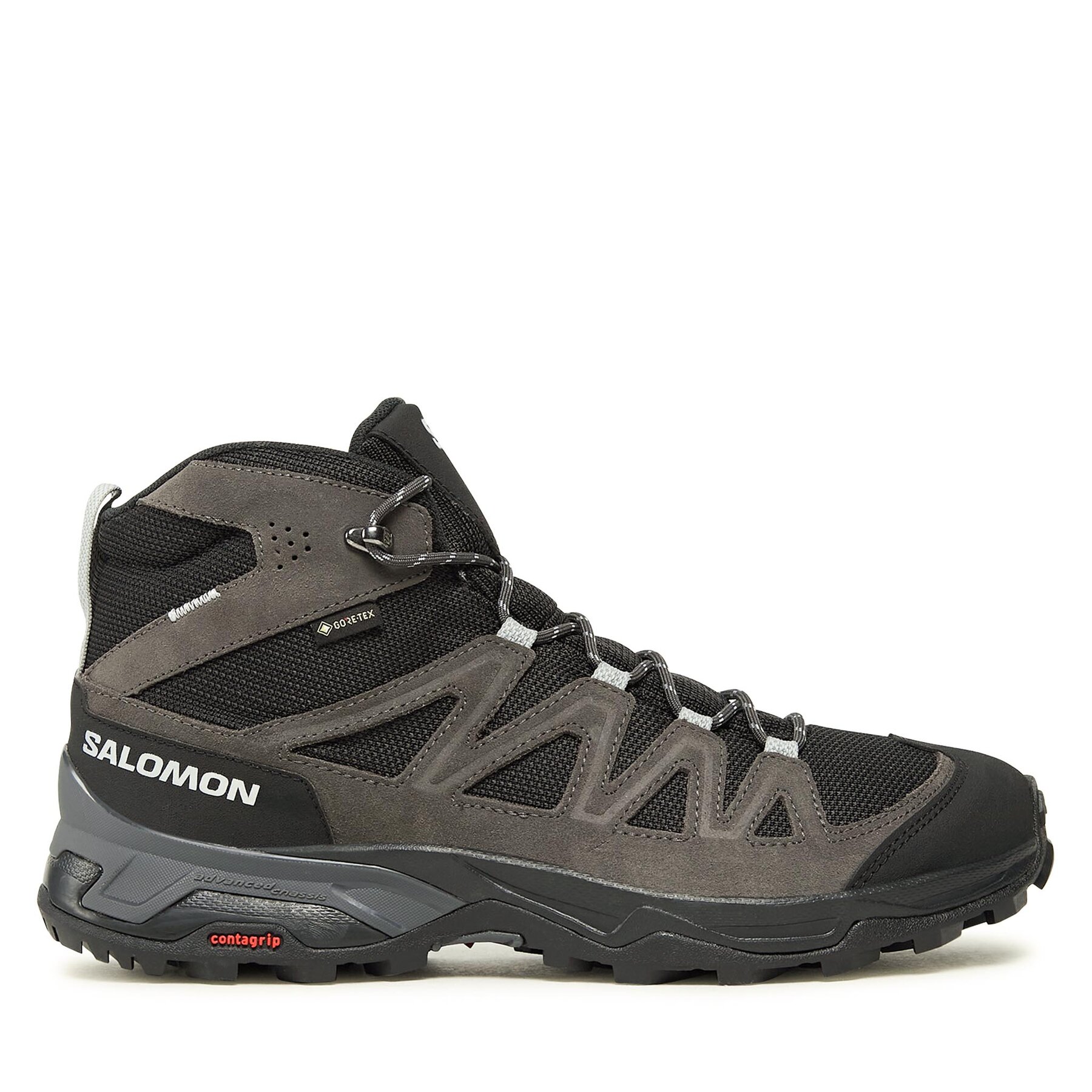 Trekkingschuhe Salomon X Ward Leather Mid GORE-TEX L47181700 Phantom/Black/Magnet von Salomon