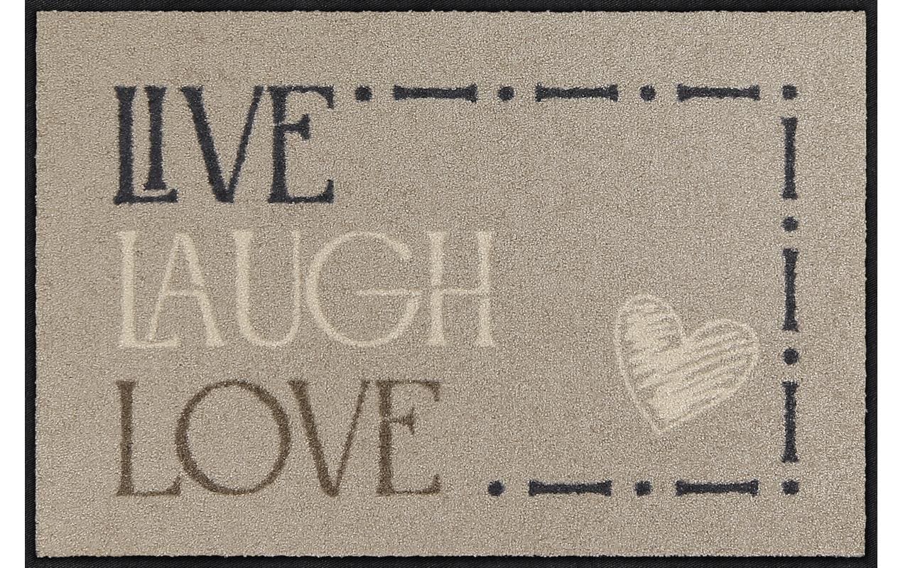 Salonloewe Fussmatte »Live Laugh Love 50 cm x 75 cm« Salonloewe Fussmatte »Live Laugh Love 50 cm x 75 cm« von Salonloewe