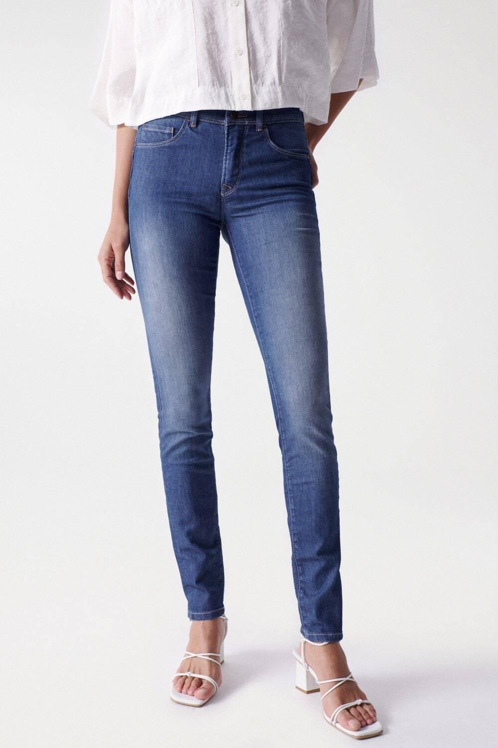 Jeans Secret Skinny Damen Blau L30/W40 von Salsa