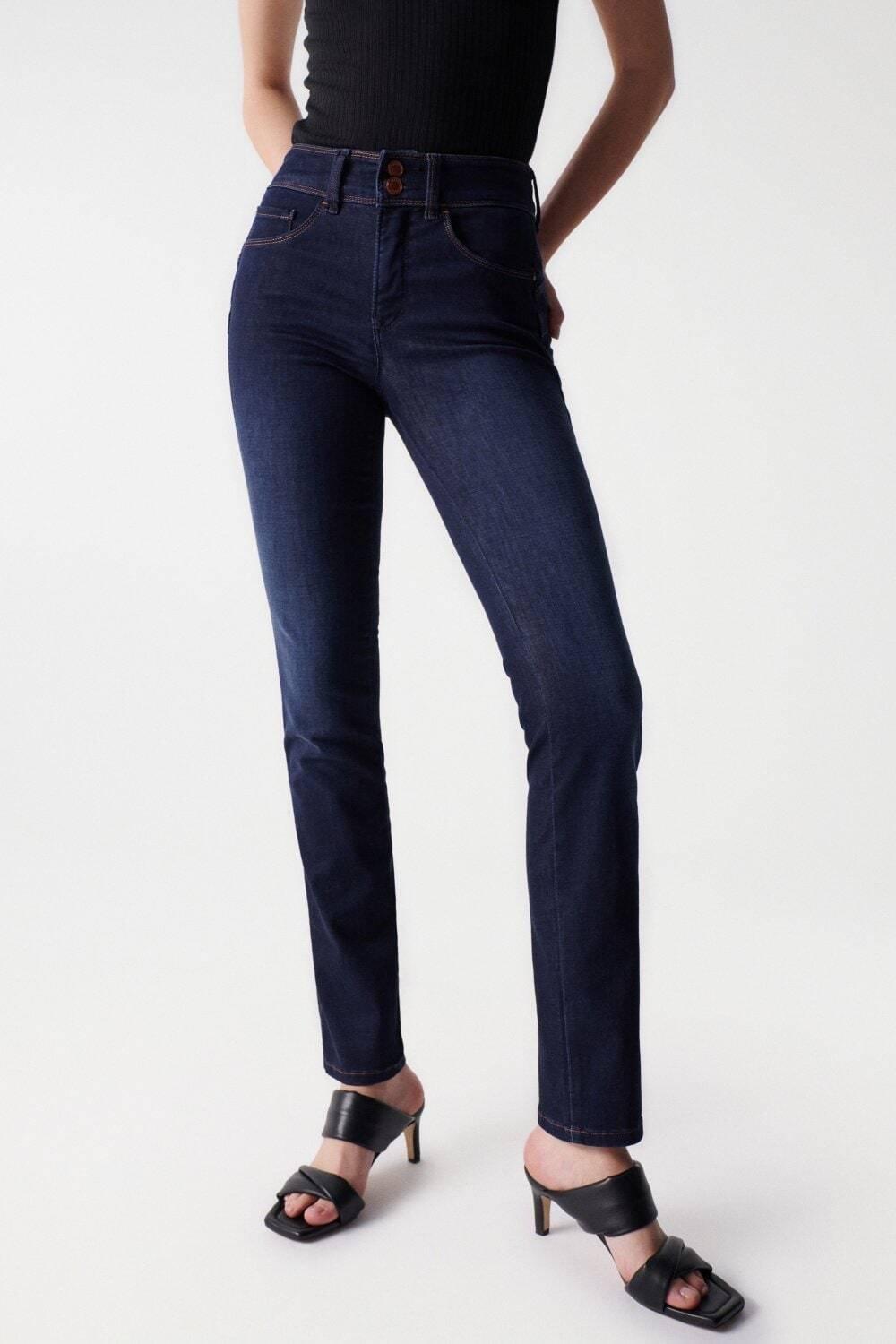 Jeans Secret Slim Damen Blau L30/W36 von Salsa