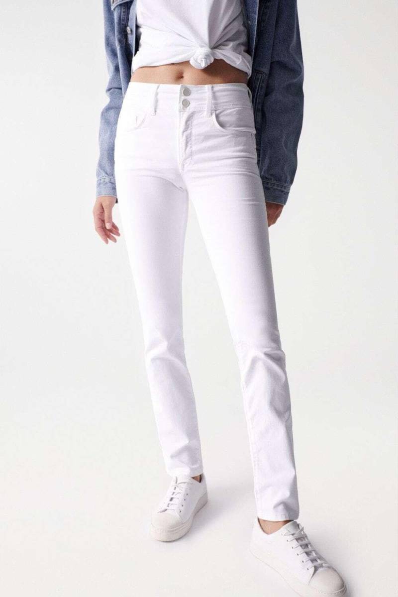 Jeans Secret Slim Damen Weiss W28 von Salsa