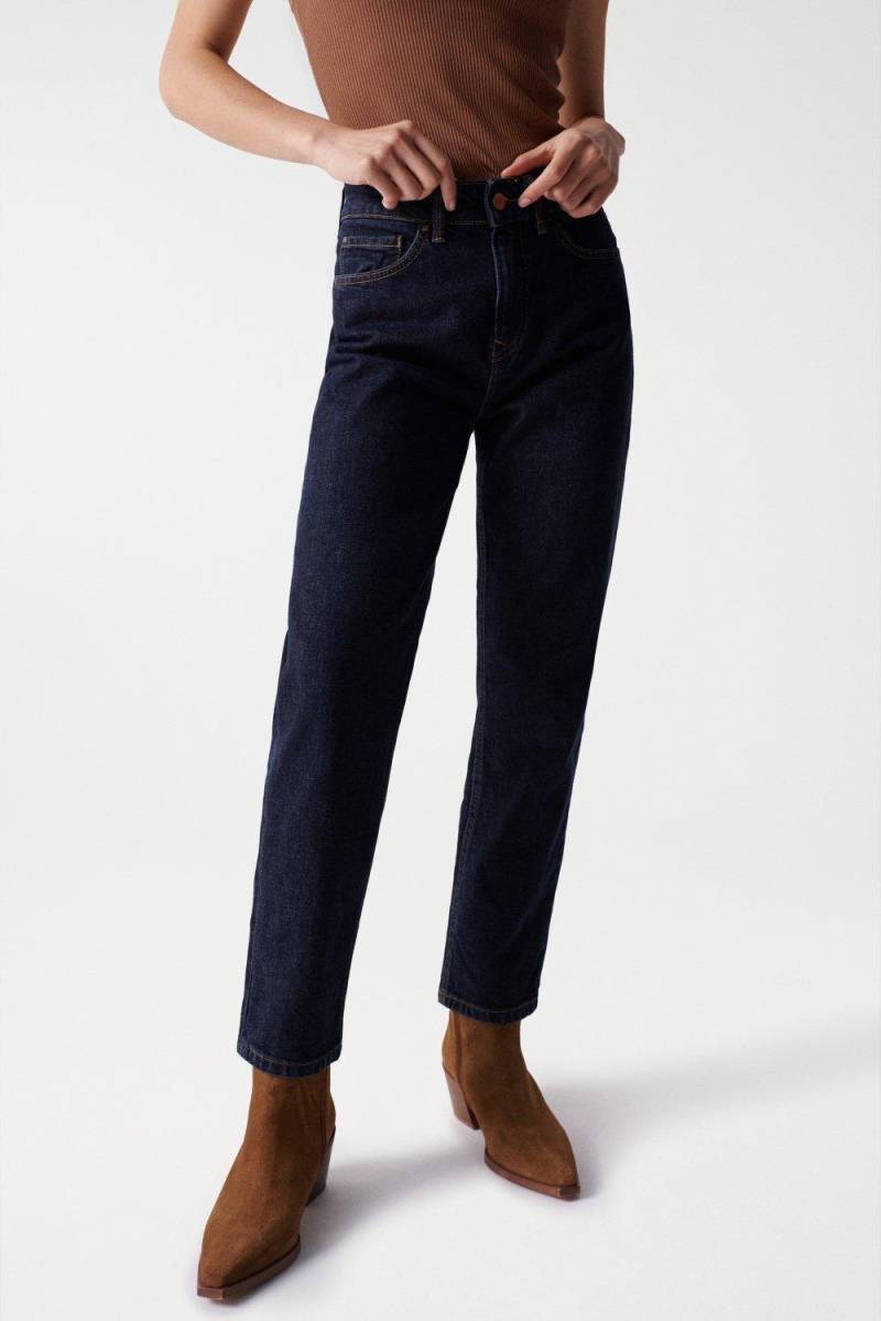 Jeans True Cropped Slim Damen Blau W33 von Salsa
