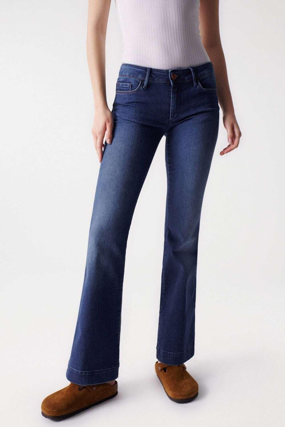 Jeans Wonder Flare Damen Blau L34/W40 von Salsa