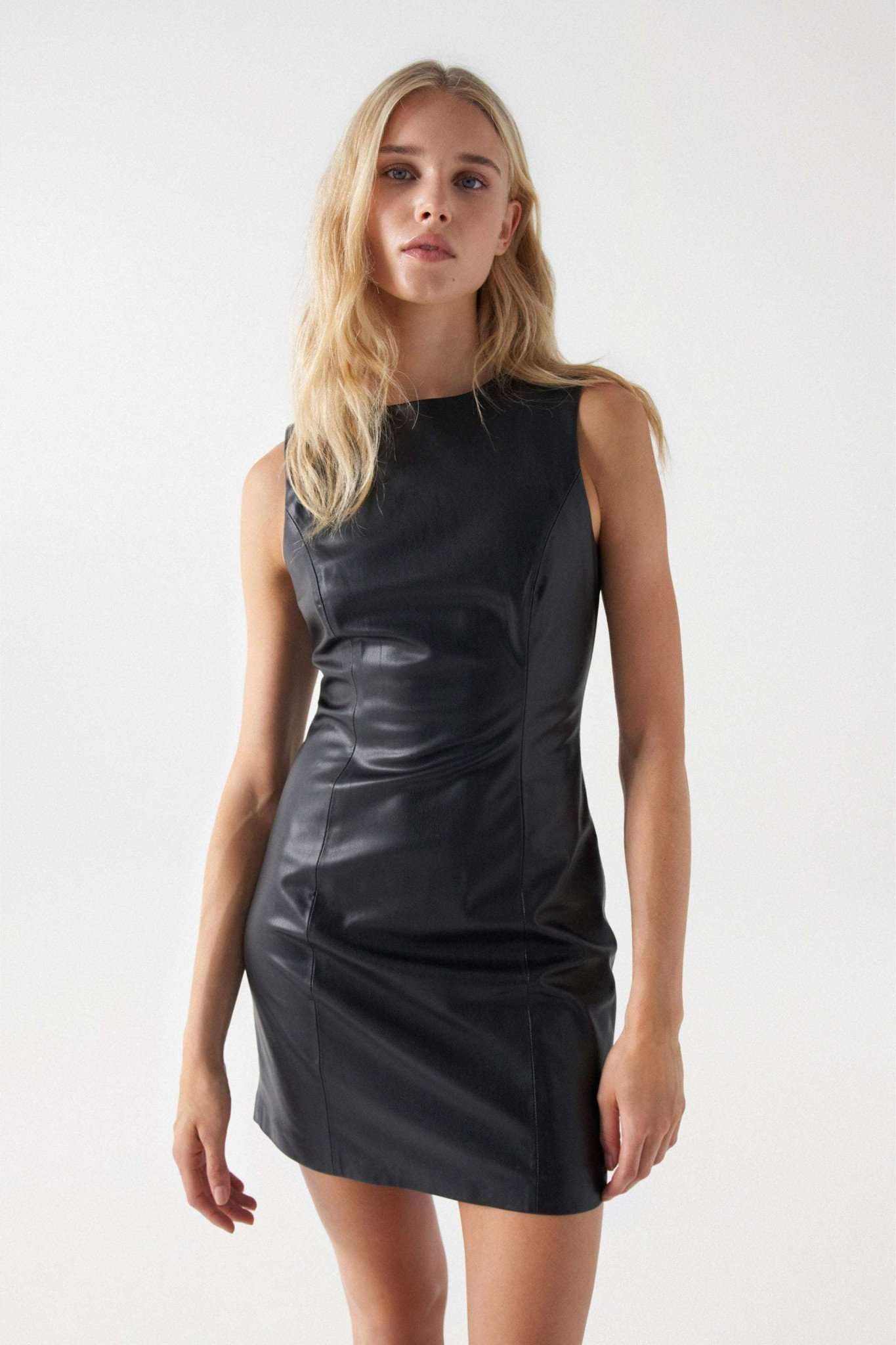 Salsa Sommerkleid »Kleider Faux Leather Mini Dress« von Salsa