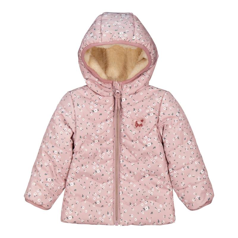 Steppjacke mit Kapuze Plüschfutter Blumen von Salt and Pepper
