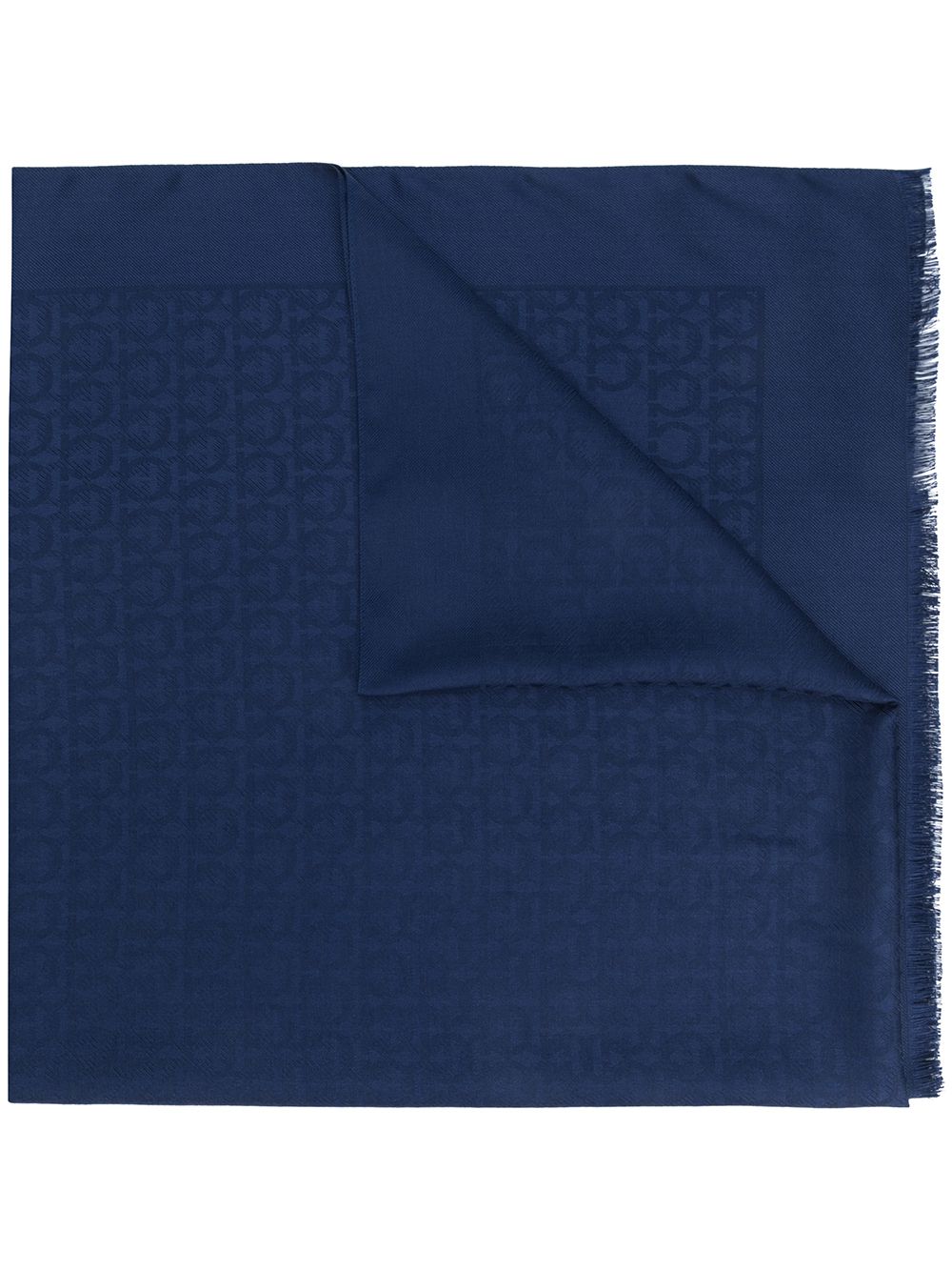 Ferragamo Gancini print scarf - Blue von Ferragamo