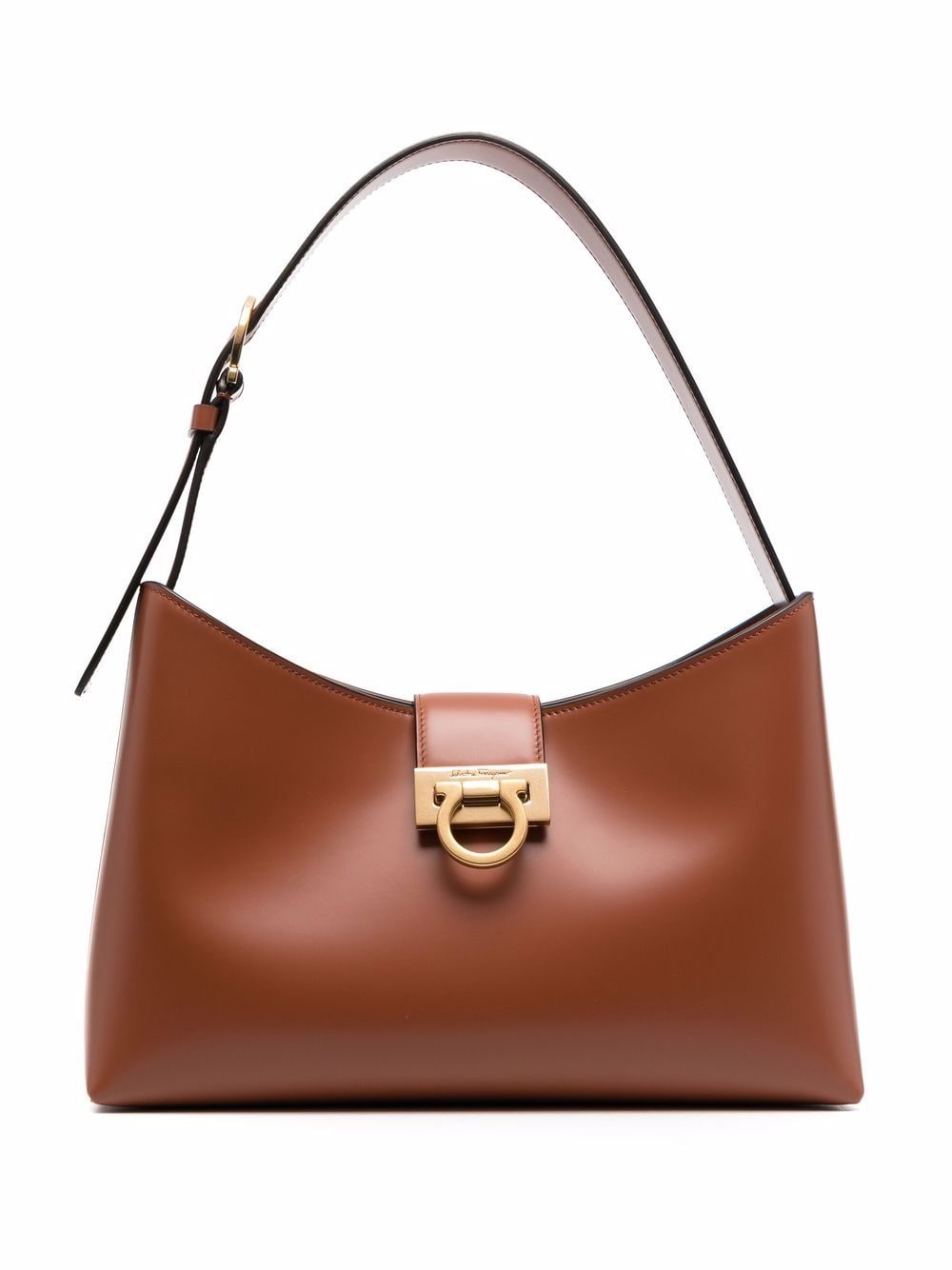 Ferragamo Trifolio leather shoulder bag - Brown von Ferragamo