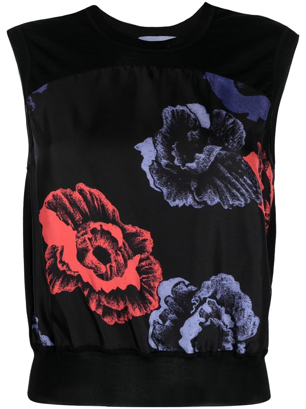 Ferragamo floral-print sleeveless top - Black von Ferragamo