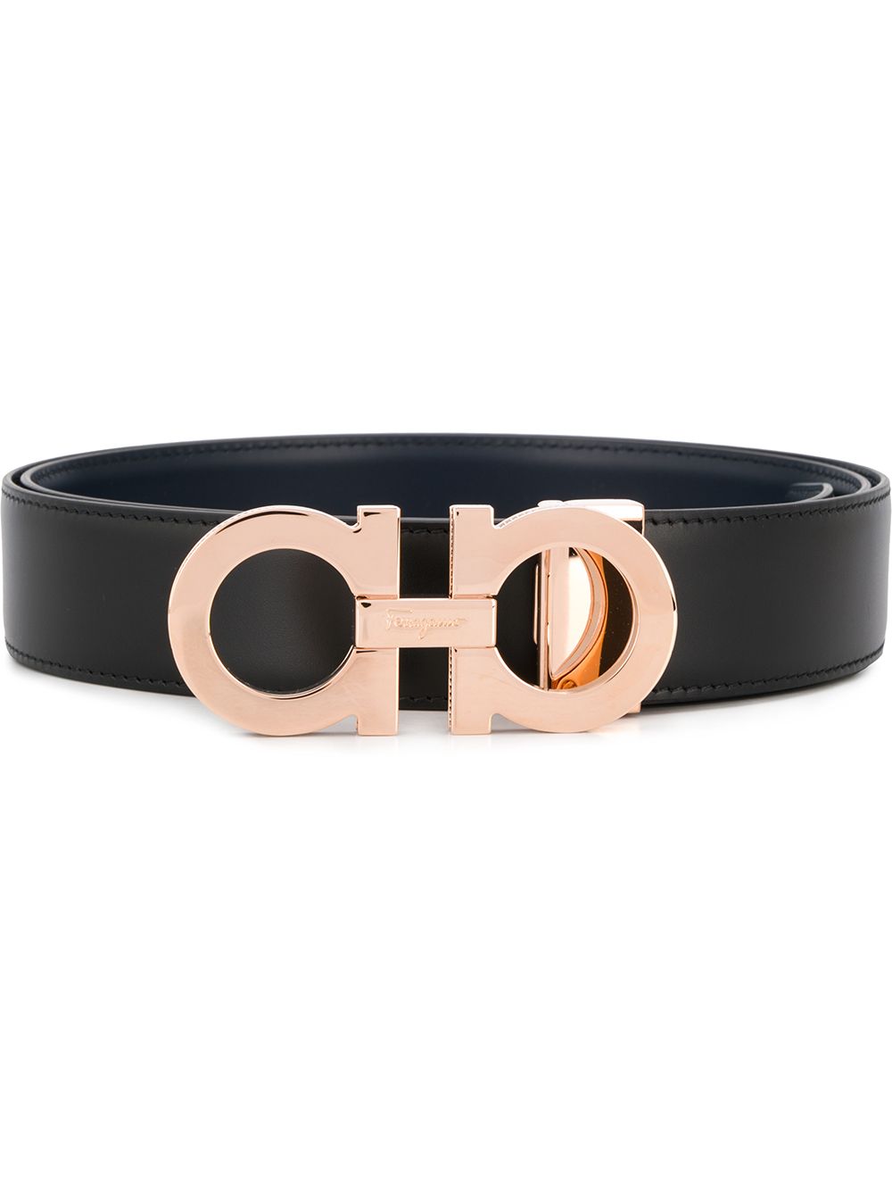 Ferragamo logo buckle belt - Black von Ferragamo