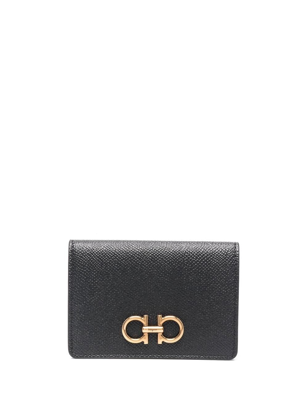 Ferragamo logo-plaque wallet - Black von Ferragamo