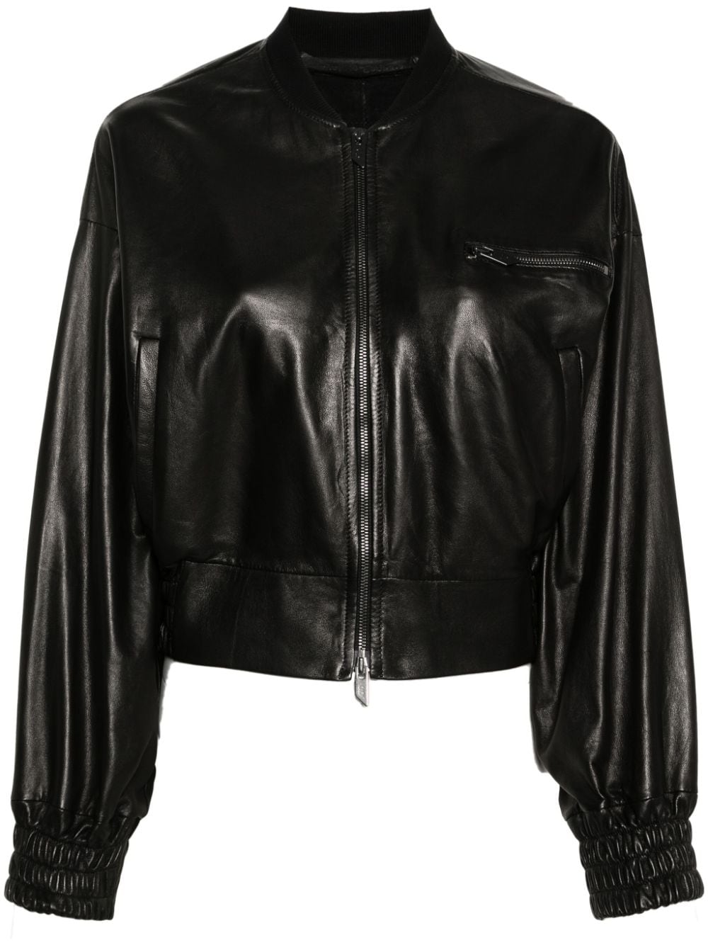 Salvatore Santoro leather bomber jacket - BLACK von Salvatore Santoro