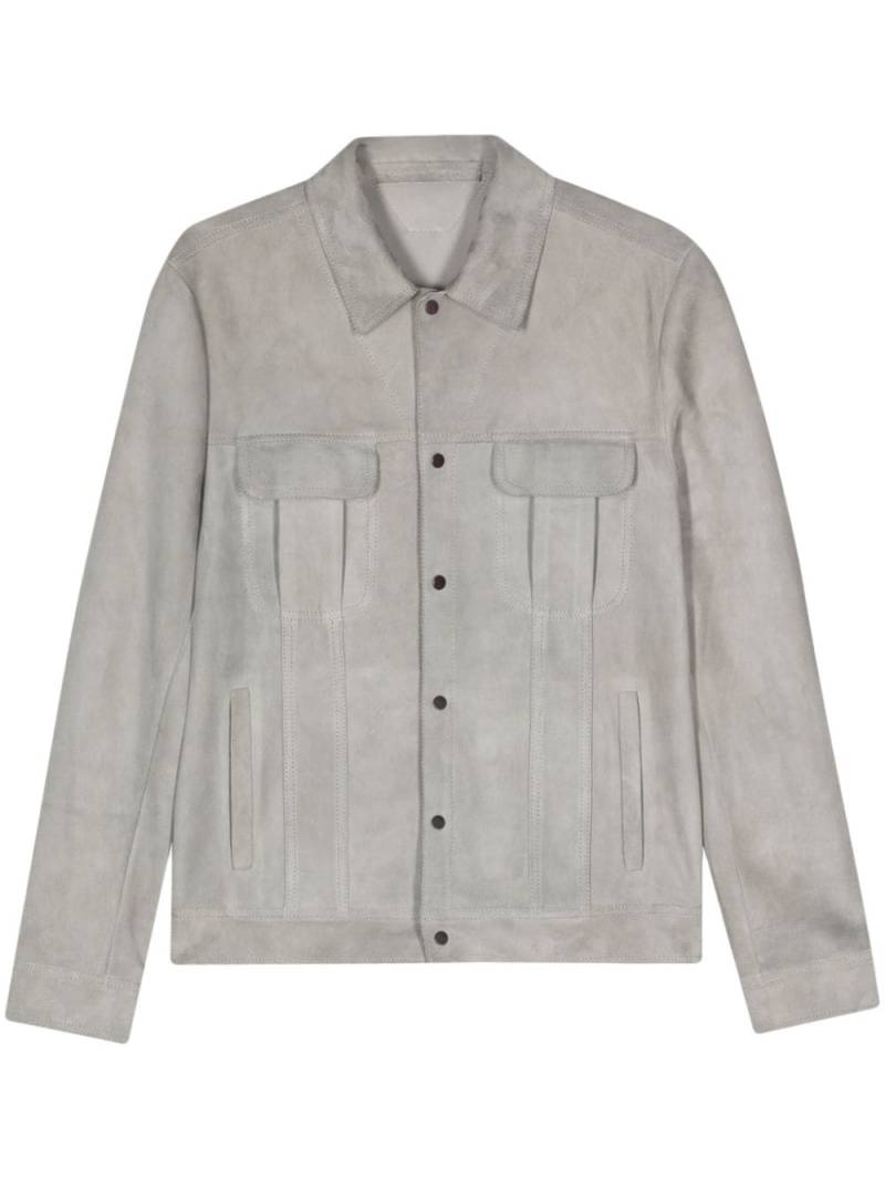 Salvatore Santoro suede shirt jacket - Grey von Salvatore Santoro