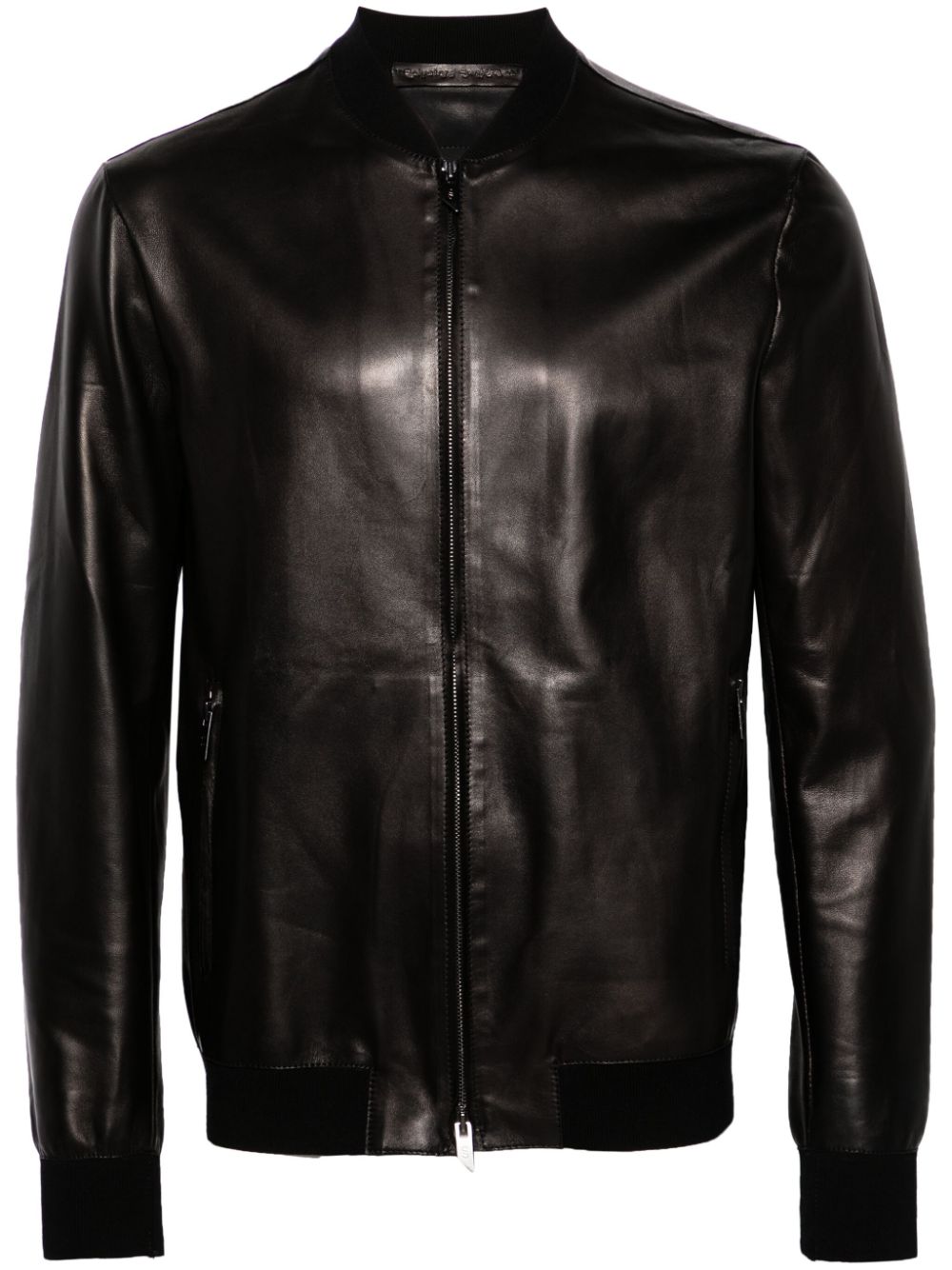 Salvatore Santoro zip-up leather bomber jacket - Black von Salvatore Santoro