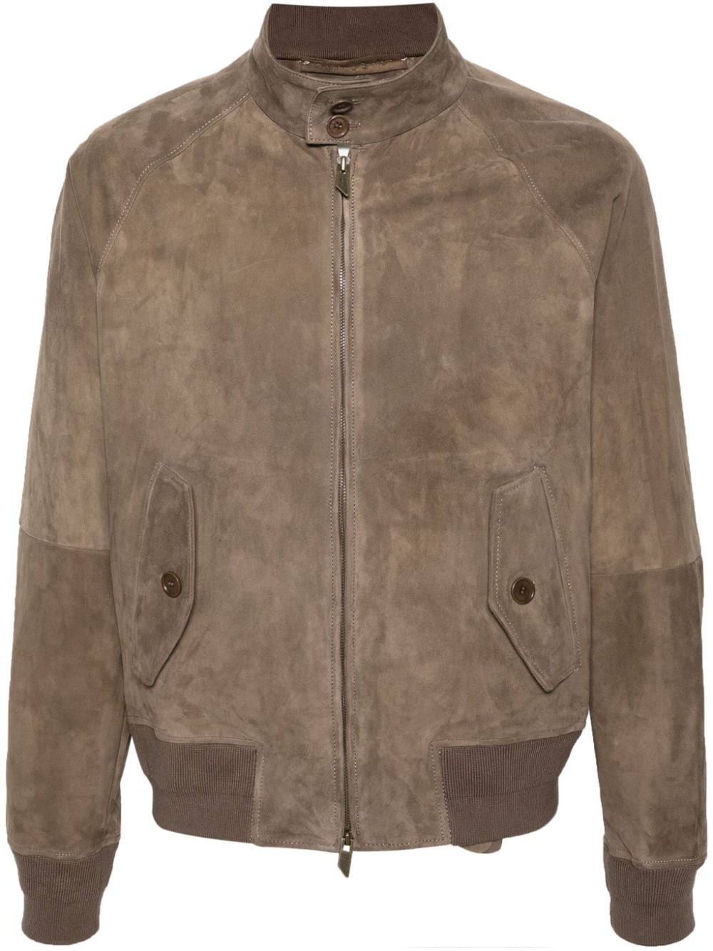 Salvatore Santoro zip-up suede bomber jacket - Brown von Salvatore Santoro