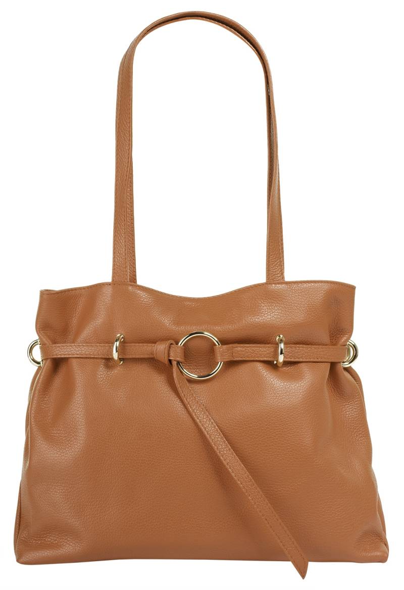 Samantha Look Henkeltasche, echt Leder, Made in Italy von Samantha Look