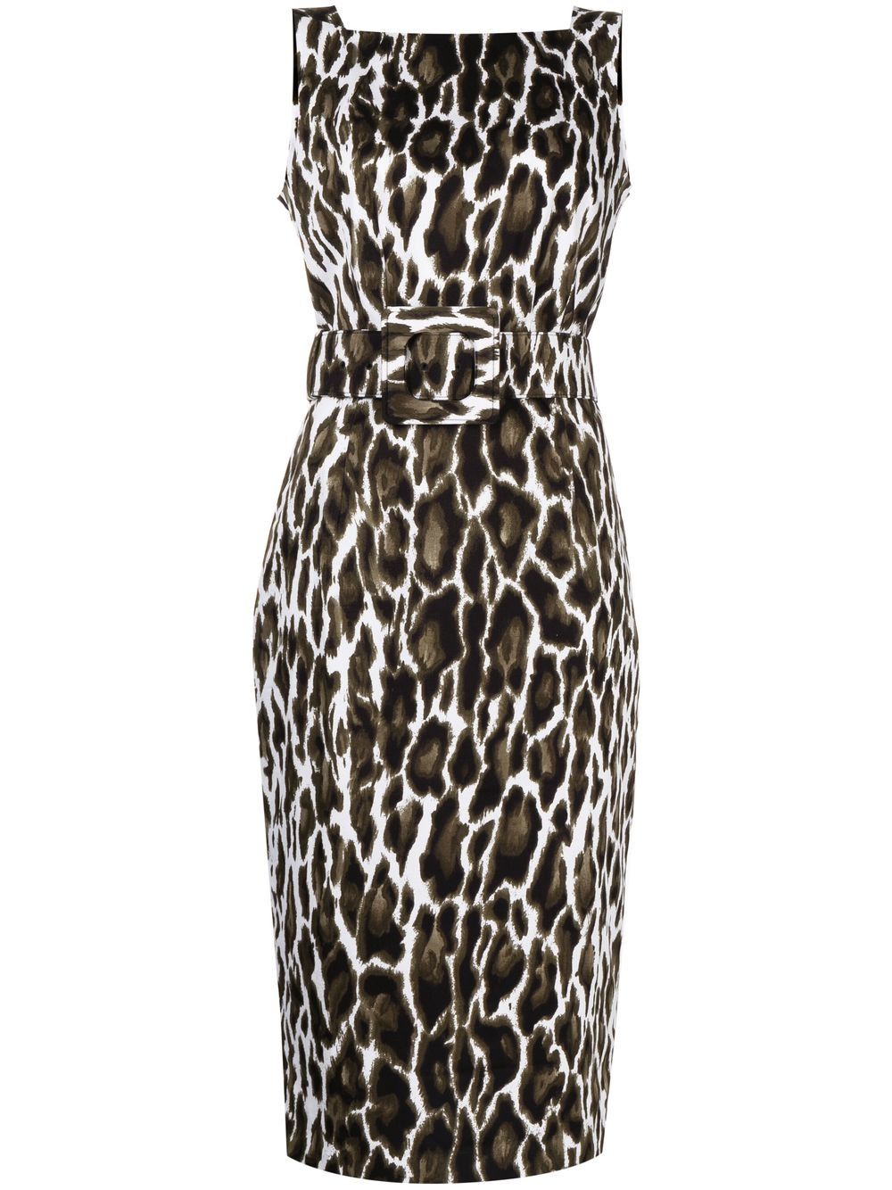 Samantha Sung Celine animal-print sleeveless dress - Brown von Samantha Sung