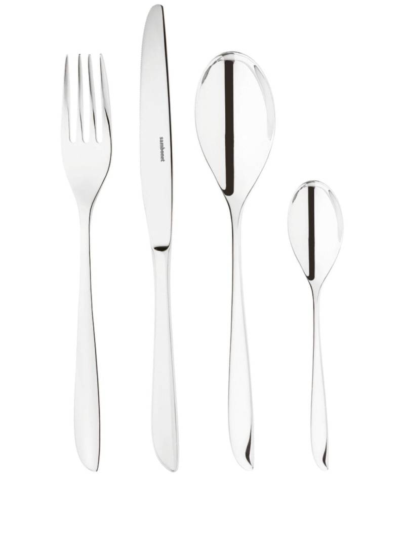 Sambonet Leaf stainless-steel cutlery (set of 24) - Silver von Sambonet