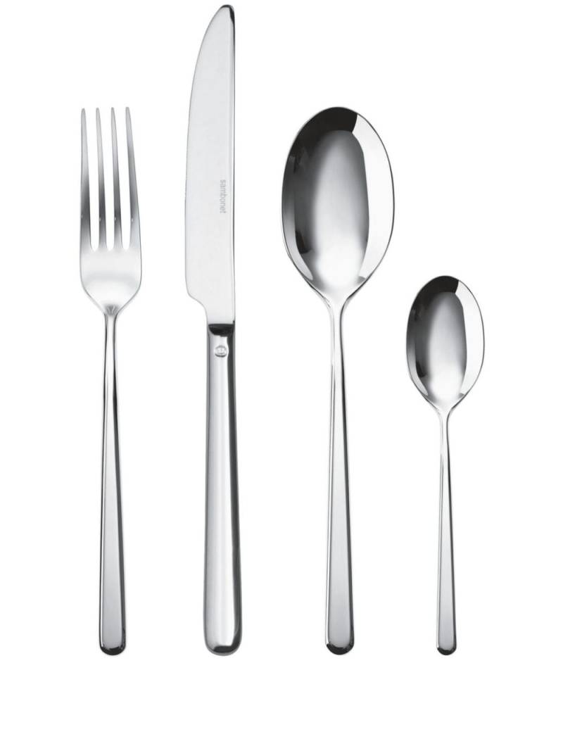 Sambonet Linear cutlery (set of 24) - Silver von Sambonet