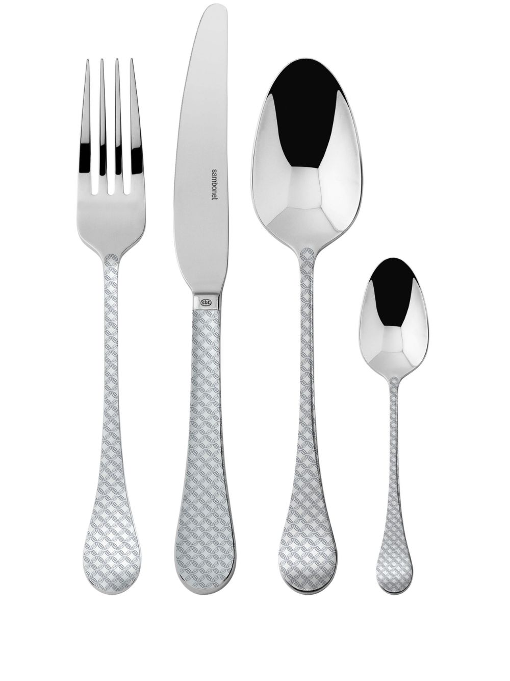 Sambonet Taormina stainless-steel cutlery (set of 24) - Silver von Sambonet