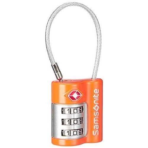 Travel Accessor V - TSA Kombinationsschloss mit Kabel in Orange von Samsonite