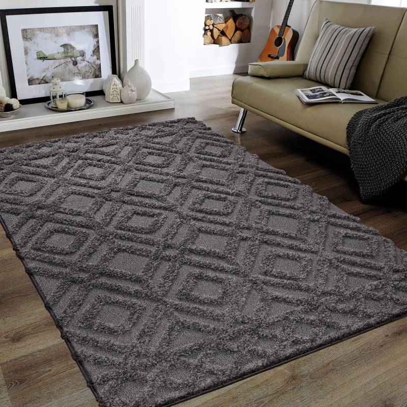Sanat Hochflor-Teppich »Luxus 3506«, rechteckig, 30 mm Höhe, robuster Langflor, weich, Wohnzimmer, Schlafzimmer von Sanat