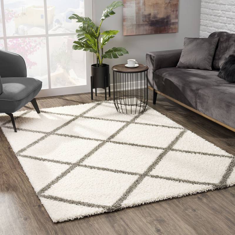 Sanat Hochflor-Teppich »Madrid«, rechteckig, 30 mm Höhe, Wohnzimmer, Langflor, Shaggy Teppich von Sanat