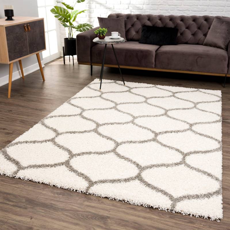 Sanat Hochflor-Teppich »Madrid«, rechteckig, 30 mm Höhe, Wohnzimmer, Langflor, Shaggy Teppich von Sanat