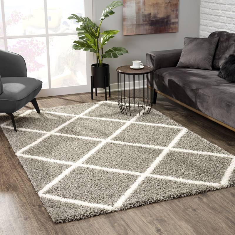 Sanat Hochflor-Teppich »Madrid«, rechteckig, 30 mm Höhe, Wohnzimmer, Langflor, Shaggy Teppich von Sanat