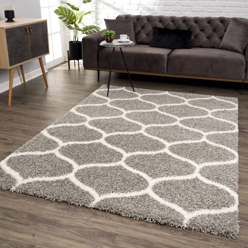 Sanat Hochflor-Teppich »Madrid«, rechteckig, 30 mm Höhe, Wohnzimmer, Langflor, Shaggy Teppich von Sanat