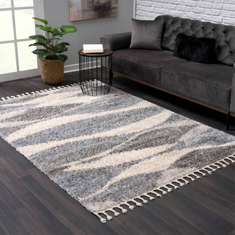 Sanat Hochflor-Teppich »Versay 1505«, rechteckig, 45 mm Höhe, Wohnzimmer, Langflor, Shaggy Teppich von Sanat
