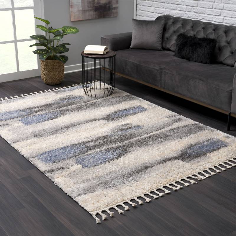 Sanat Hochflor-Teppich »Versay 1506«, rechteckig, 45 mm Höhe, Wohnzimmer, Langflor, Shaggy Teppich von Sanat