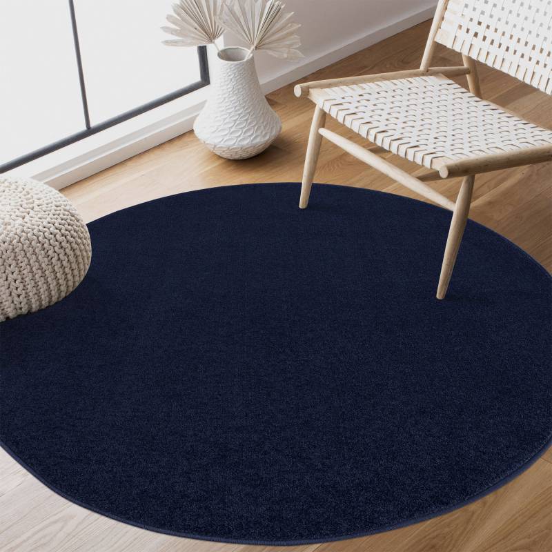 Sanat Teppich »Uni«, rund, 13 mm Höhe, robuster Kurzflorteppich, grosse Farbauswahl von Sanat
