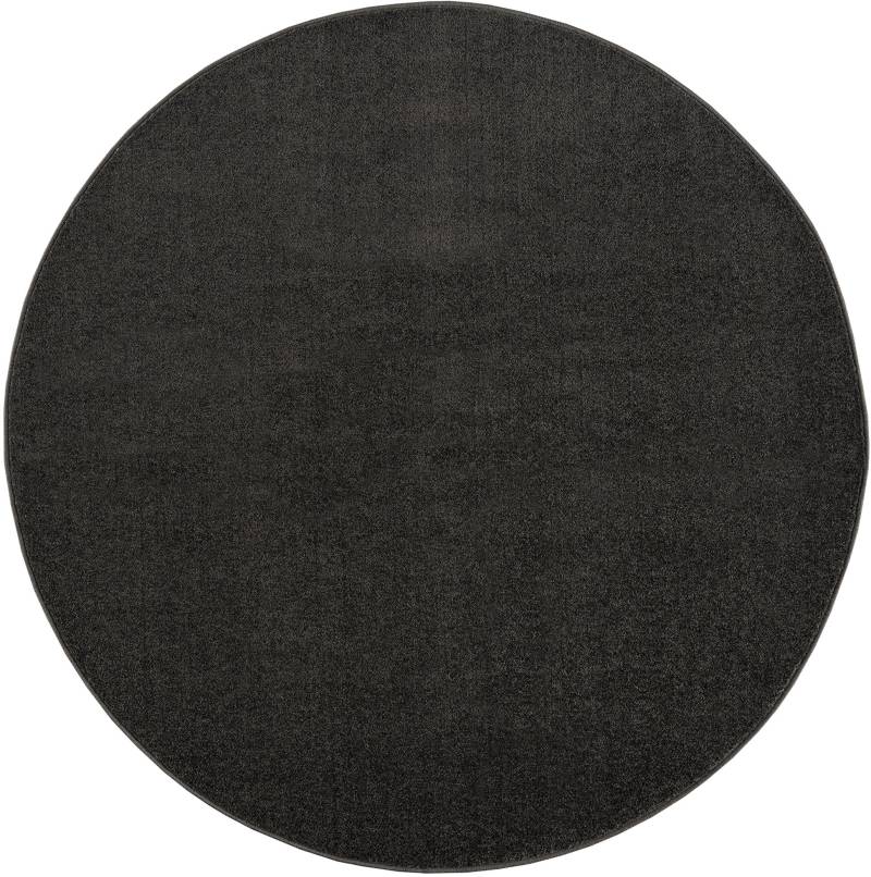 Sanat Teppich »Uni«, rund, 13 mm Höhe, robuster Kurzflorteppich, grosse Farbauswahl von Sanat