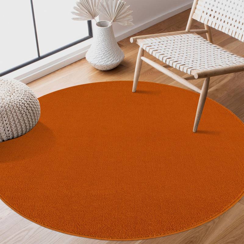 Sanat Teppich »Uni«, rund, 13 mm Höhe, robuster Kurzflorteppich, grosse Farbauswahl von Sanat
