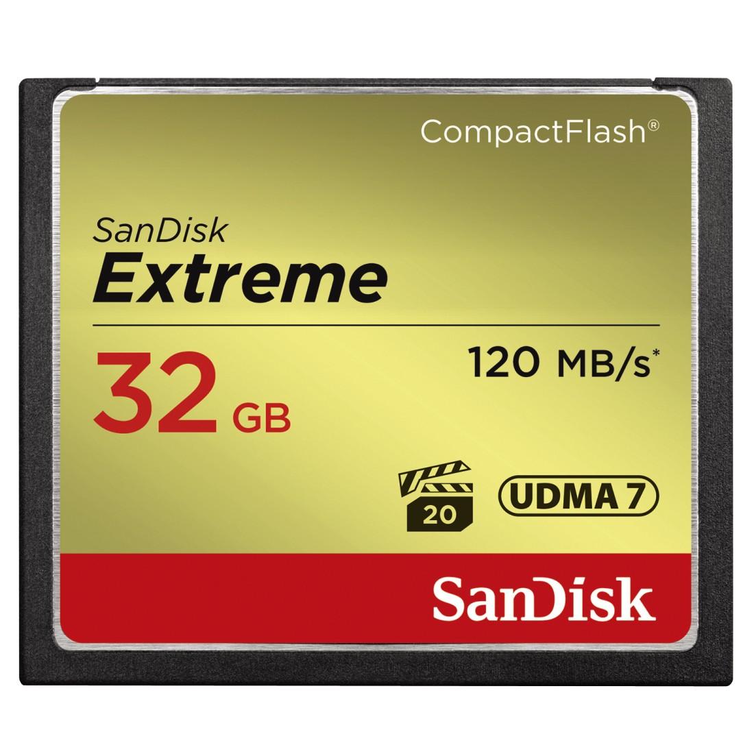 Sandisk Speicherkarte »CF Extreme«, (120 MB/s Lesegeschwindigkeit) von Sandisk