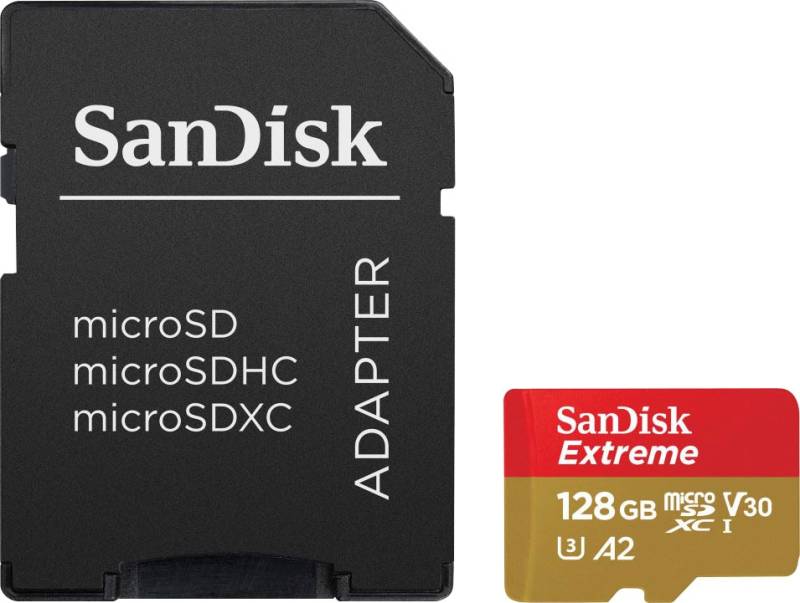 Sandisk Speicherkarte »Extreme 128GB«, (UHS Class 3 190 MB/s Lesegeschwindigkeit) von Sandisk